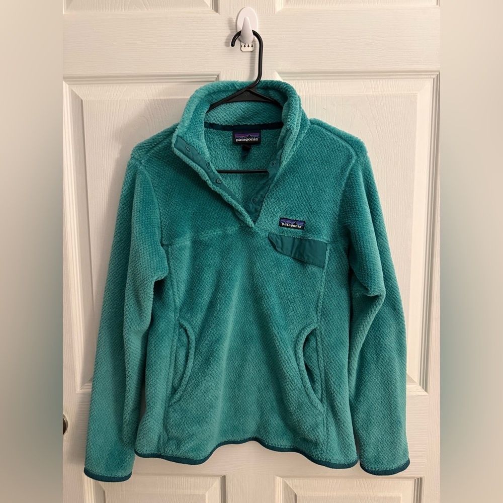 Patagonia Women’s Dark Teal Snap T Fleece Pullover S